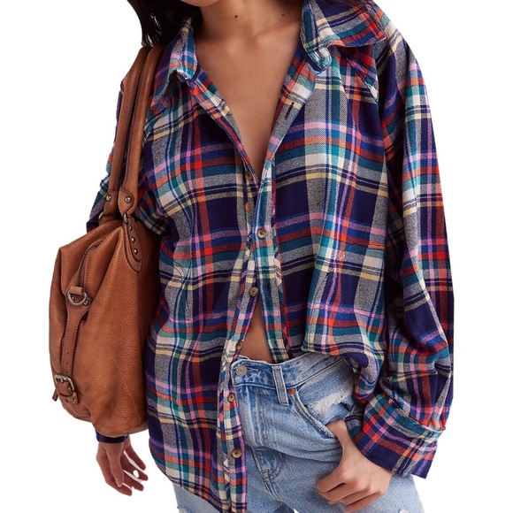 Free people Girl meets boy flannel - Picture 1 of 4